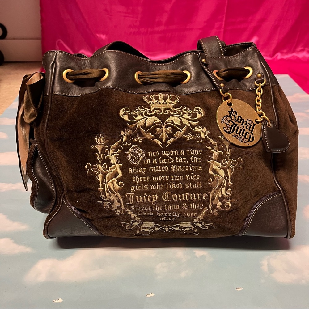 Vintage Juicy Couture Brown Velour Purse
